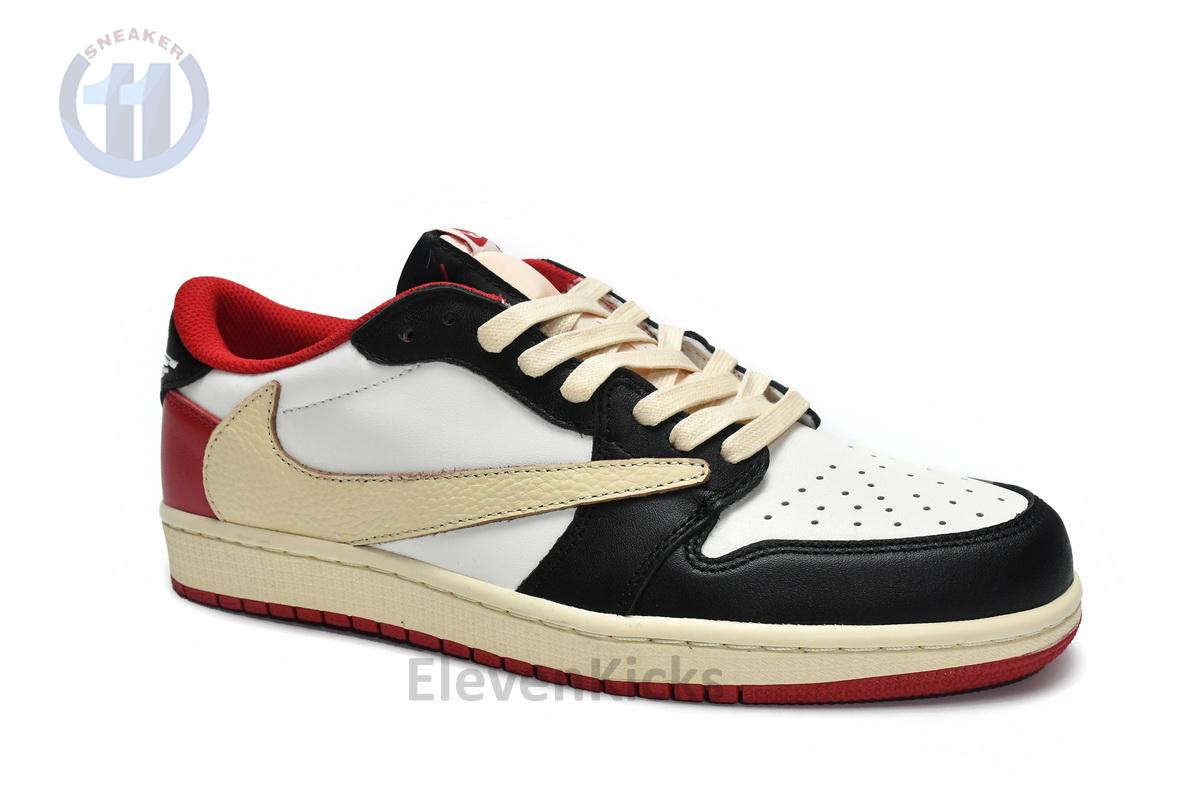 DM7866-166 Travis Scott x Air Jordan 1 Low Black Red
