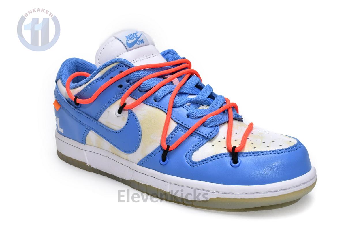 DD0856-403 Off White x Futura x Dunk Low SB UNC