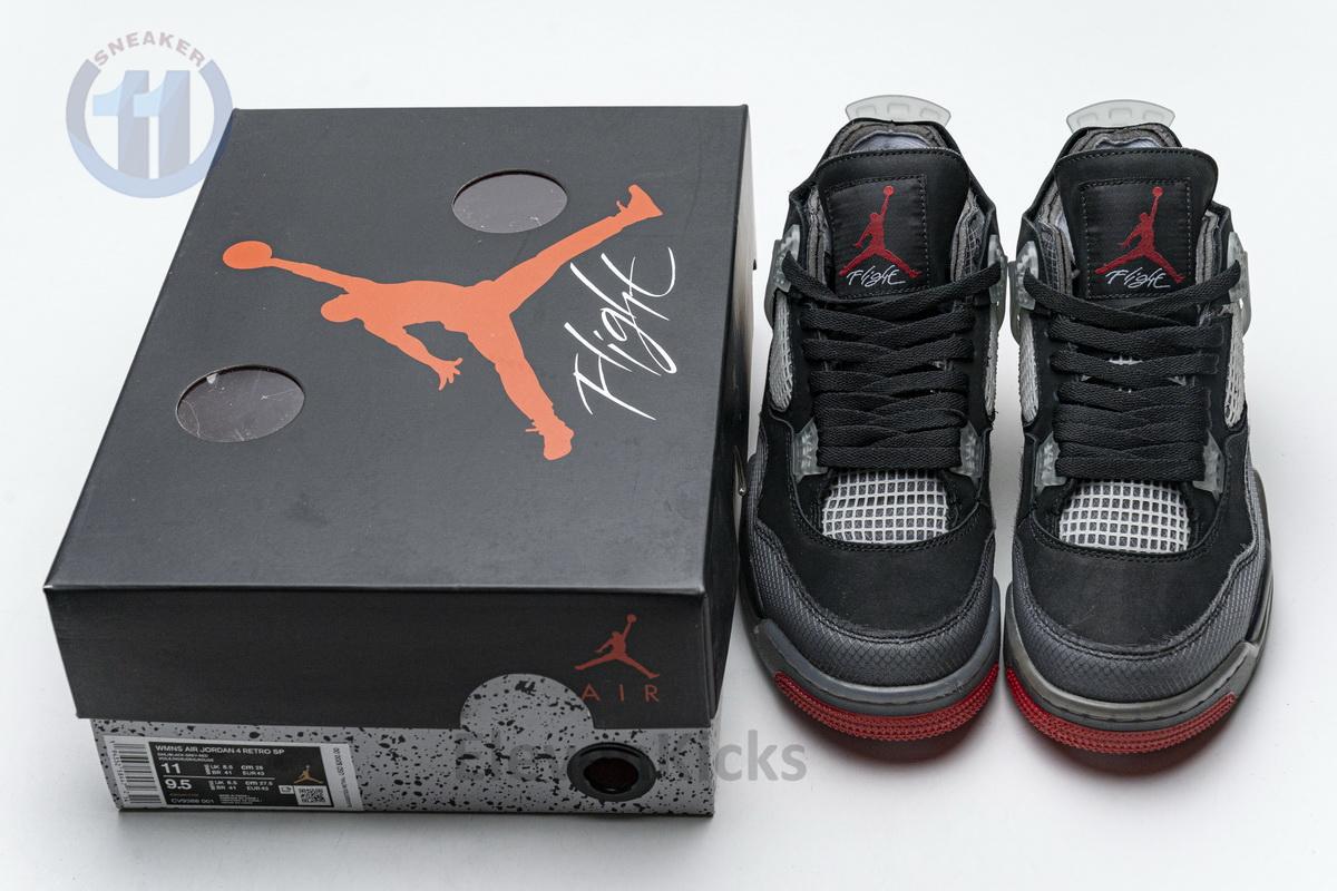 CV9388-001 OFF White x Air Jordan 4 Bred