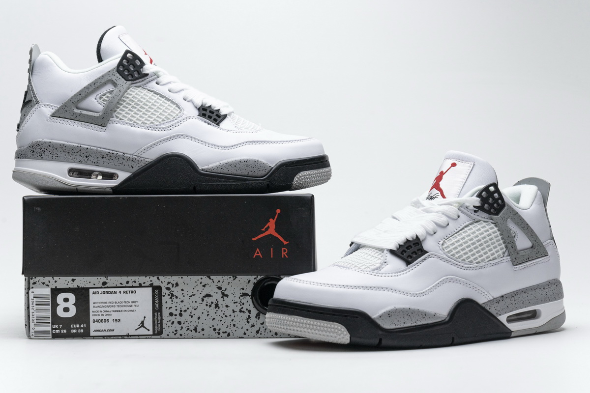 Get Air Jordan 4 Retro White Cement (2016) 840606-192
