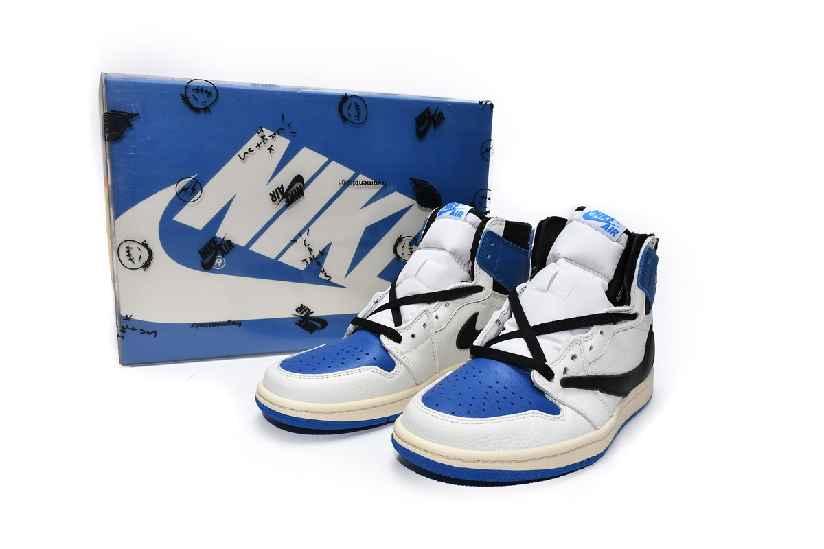 DH3227-105 Fragment x Travis Scott x Air Jordan 1 High OG Military