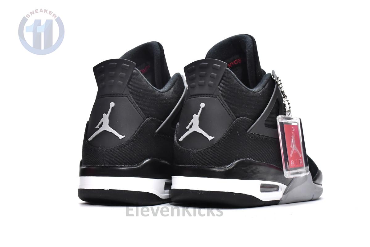 Air Jordan 4 Black Canvas