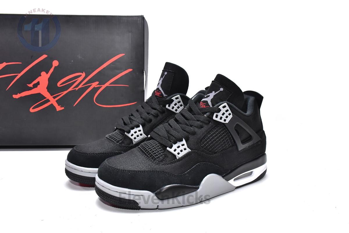 Air Jordan 4 Black Canvas