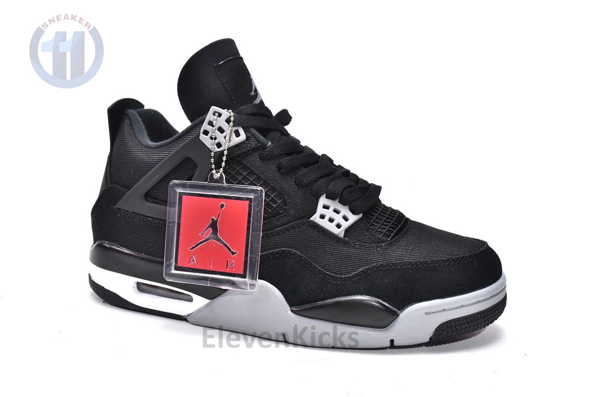 Air Jordan 4 Black Canvas