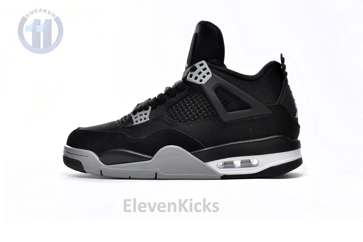 Air Jordan 4 Black Canvas
