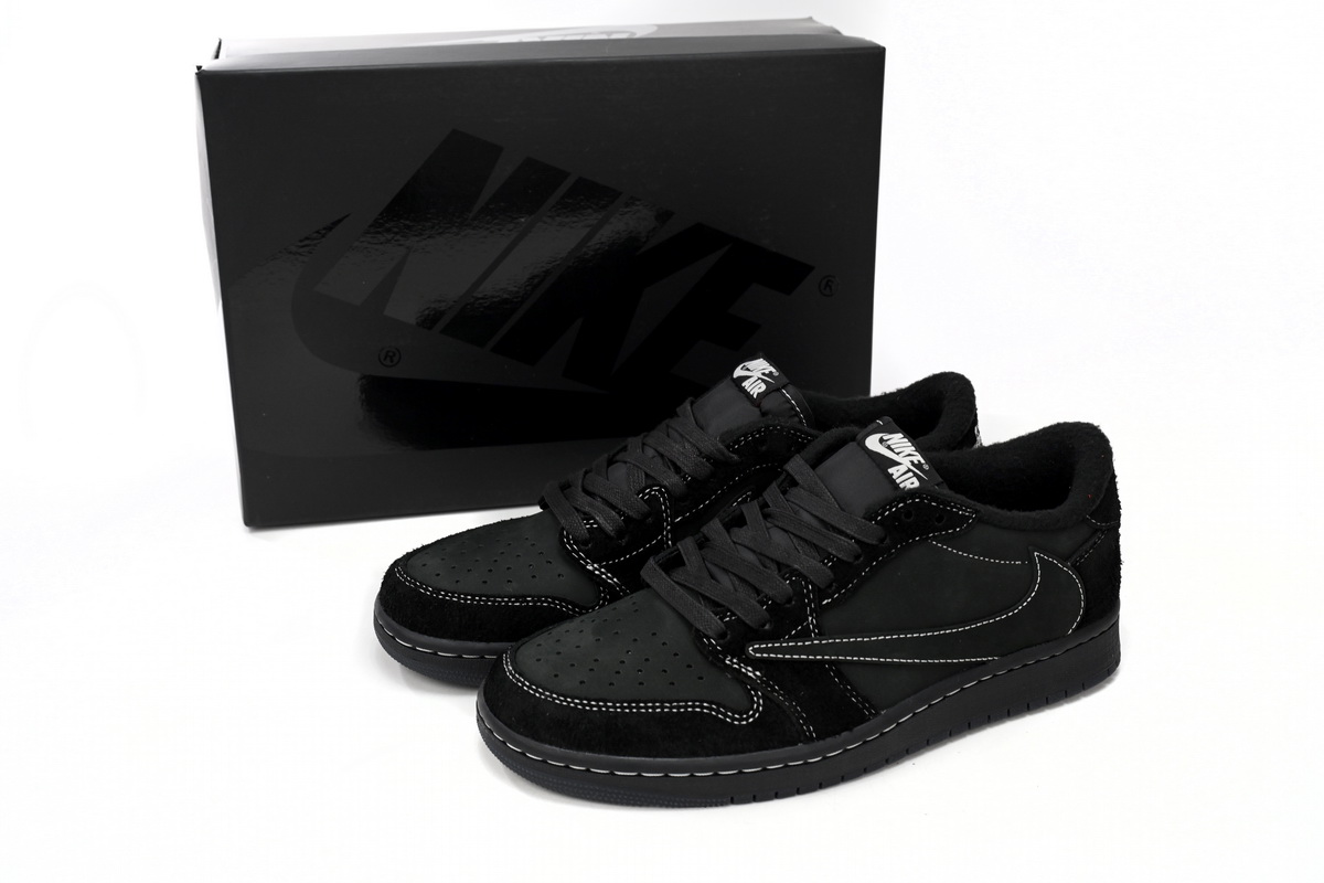 Travis Scott x Air Jordan 1 Low Black Phantom