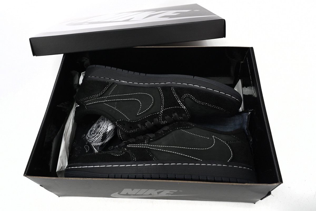 Travis Scott x Air Jordan 1 Low Black Phantom