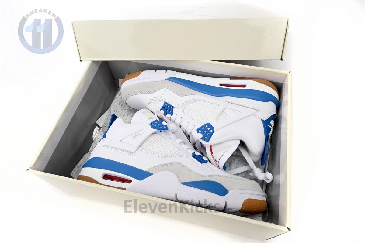 Nike SB x Air Jordan 4 White Blue