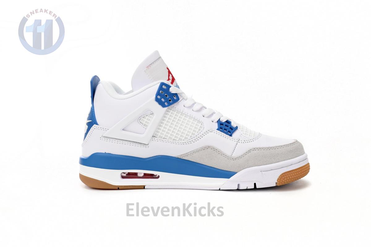 Nike SB x Air Jordan 4 White Blue
