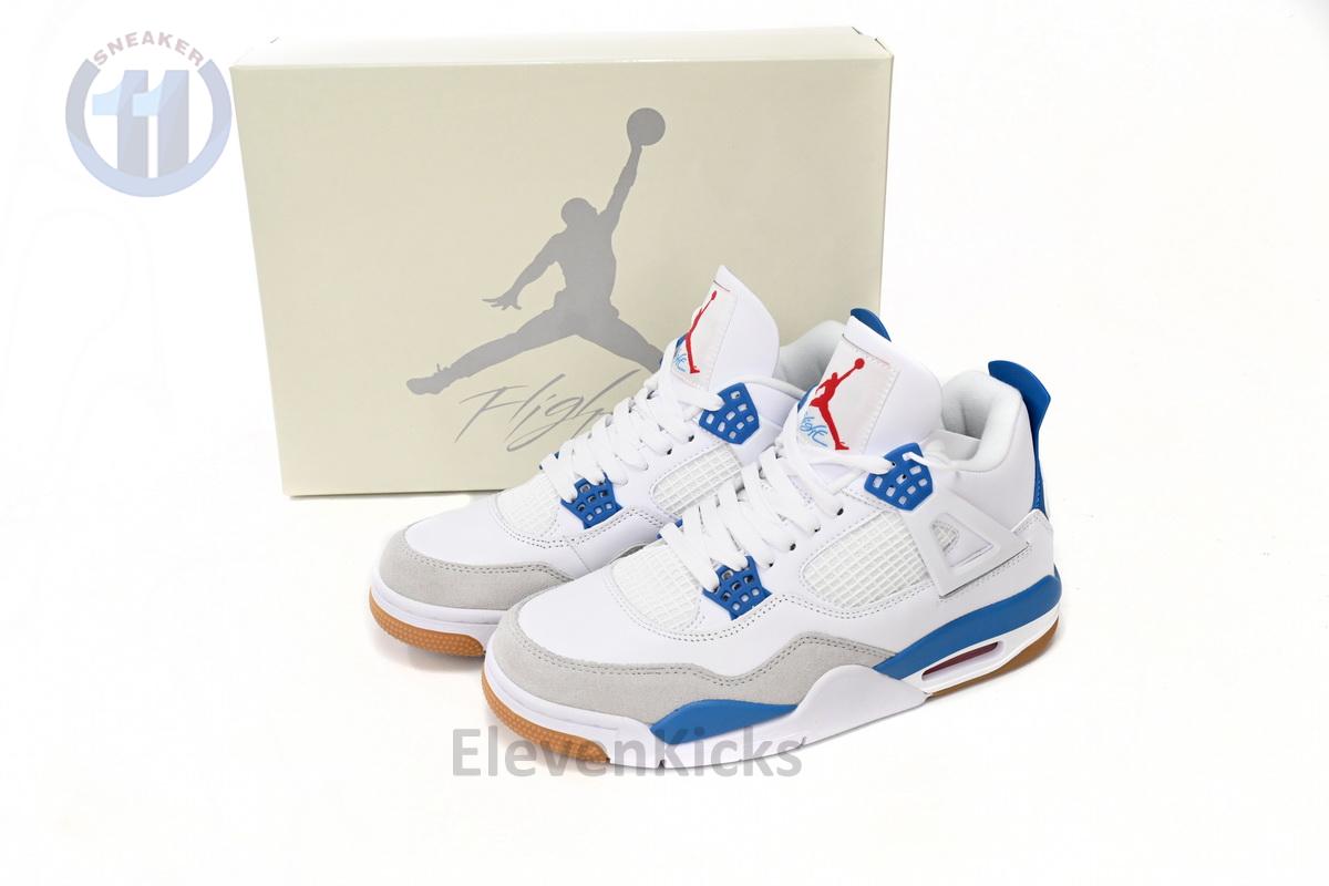 Nike SB x Air Jordan 4 White Blue