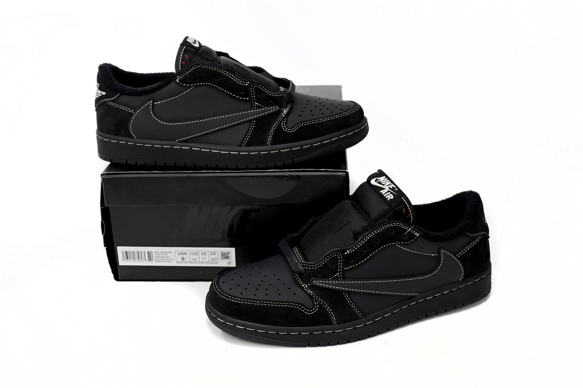 Travis Scott x Air Jordan 1 Low Black Phantom