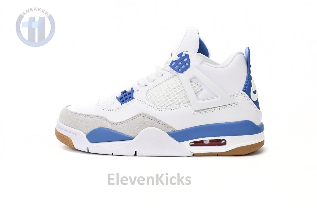 Nike SB x Air Jordan 4 White Blue