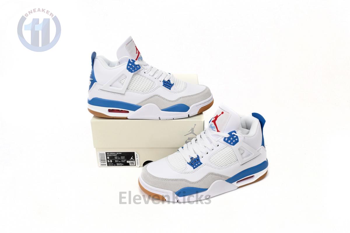Nike SB x Air Jordan 4 White Blue