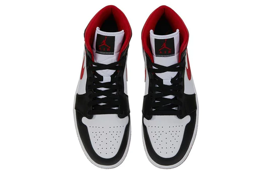 Air Jordan 1 Mid ‘Black White Gym Red’