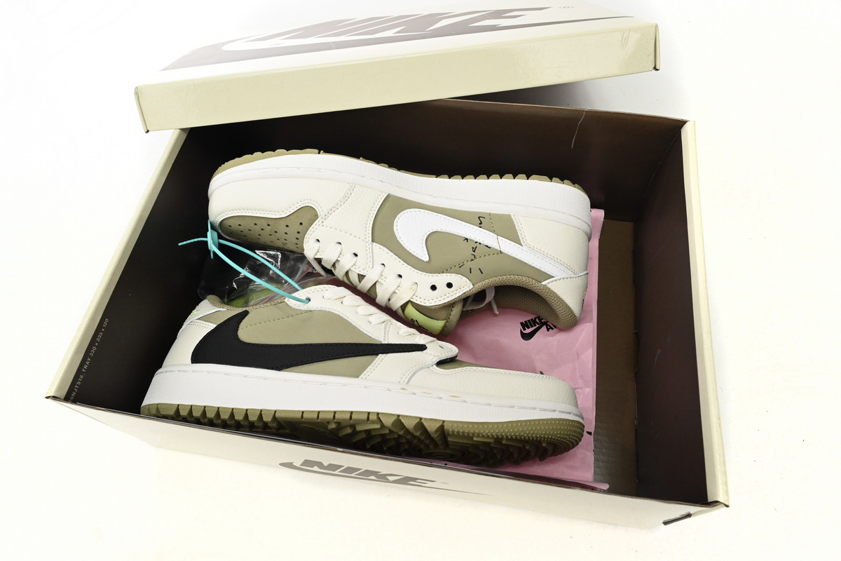 Travis Scott x Air Jordan 1 Low Golf “Olive”