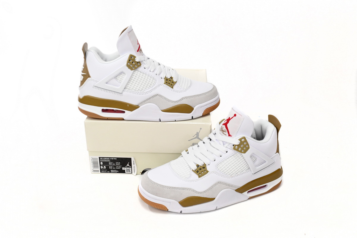 Nike SB x Air Jordan 4 White Brown