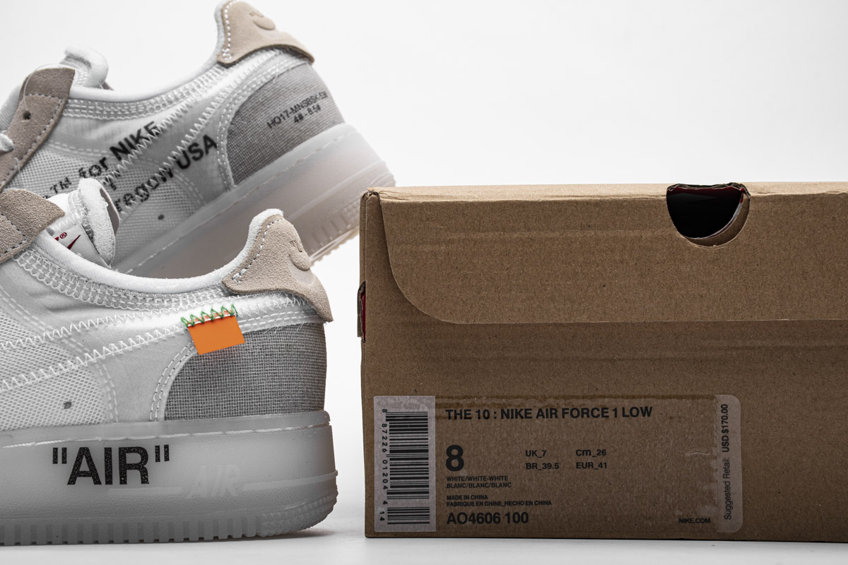 OFF WHITE X Nike Air Force 1 Low White
