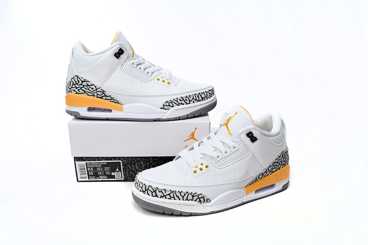 Air Jordan 3 Retro White Orange