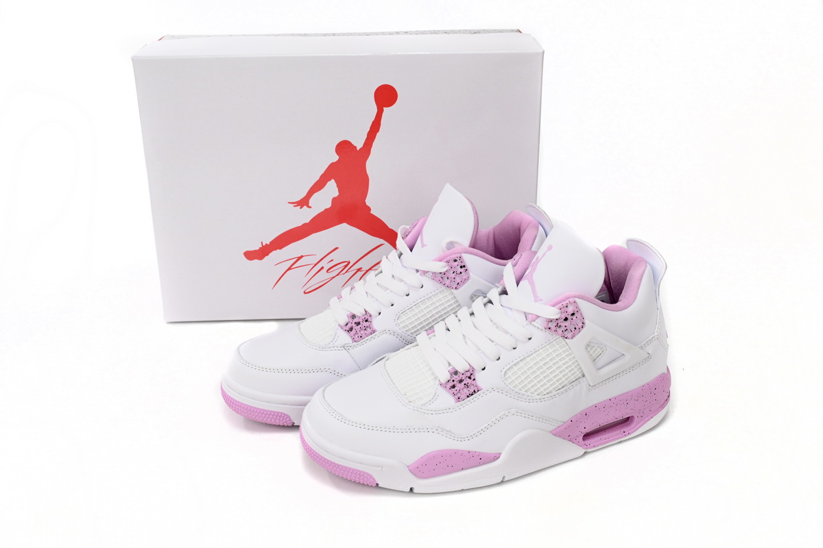 Air Jordan 4 White Oreo Pink