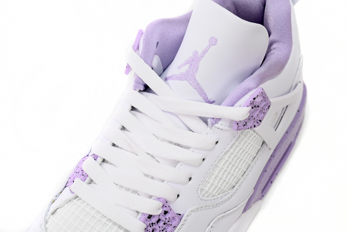 Air Jordan 4 White Purple Oreo