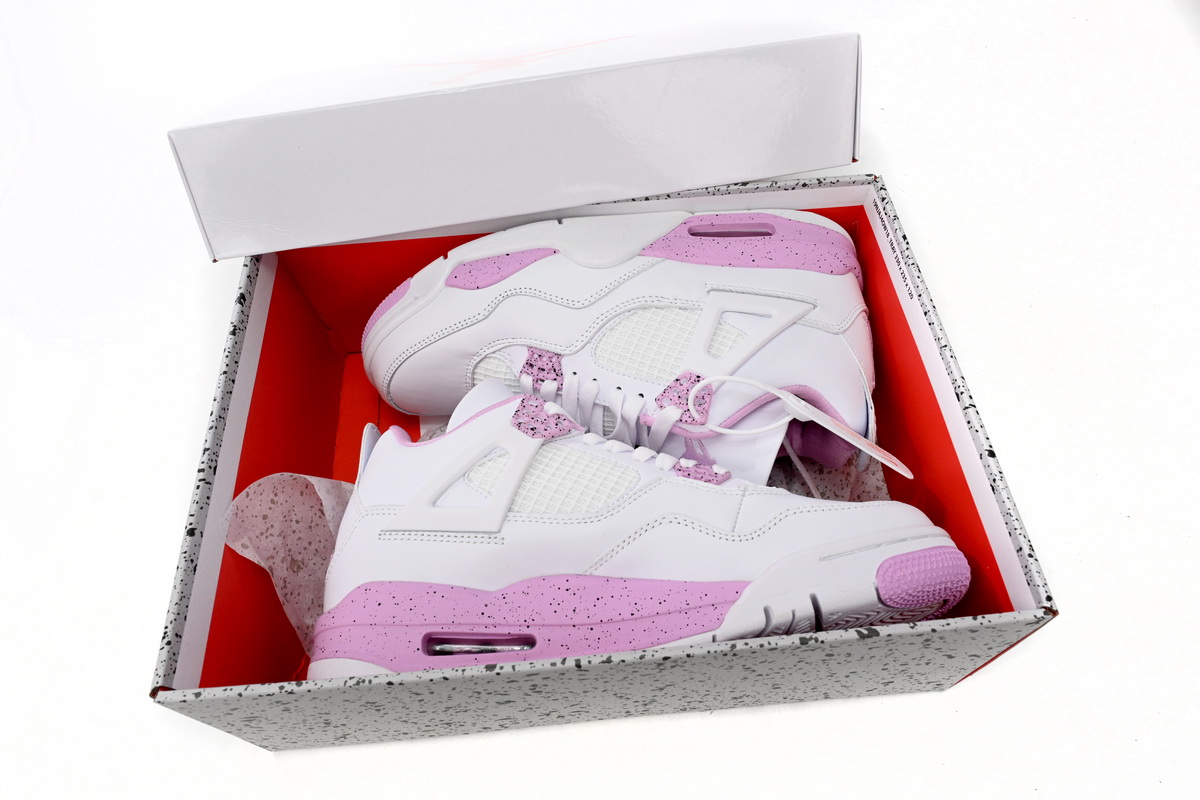 Air Jordan 4 White Oreo Pink