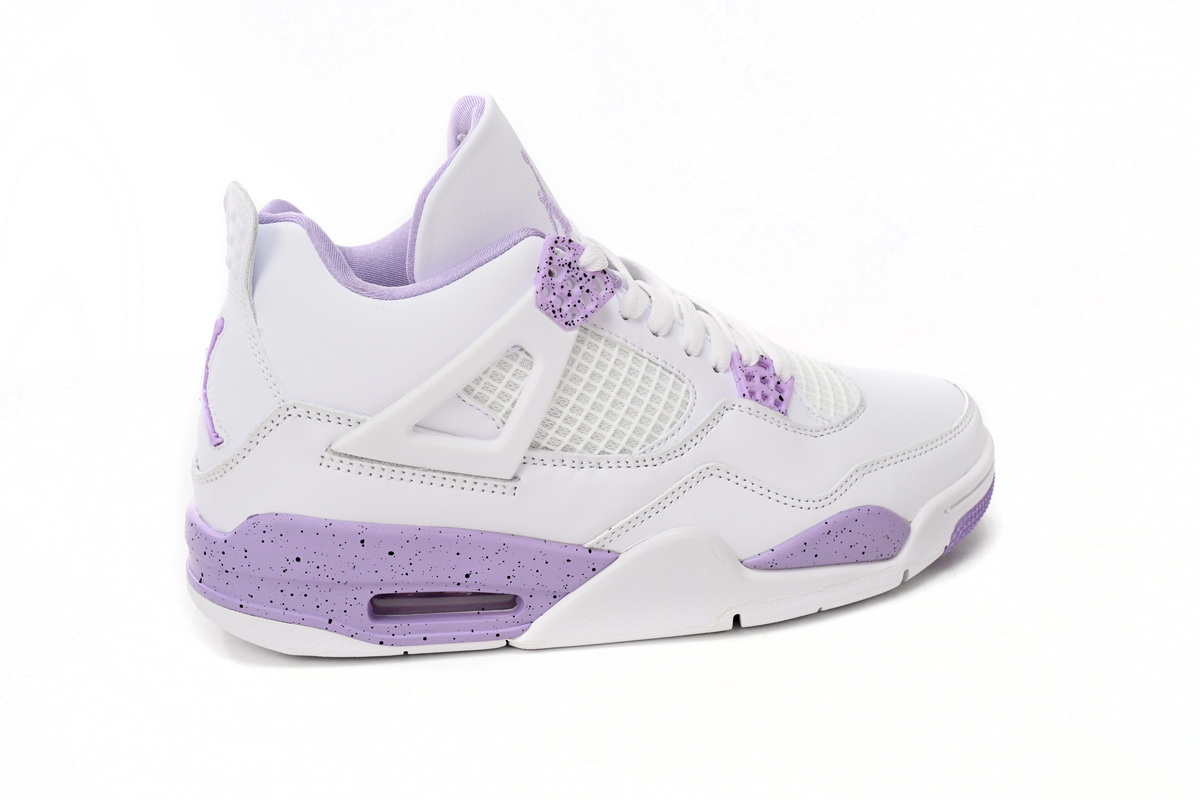 Air Jordan 4 White Purple Oreo