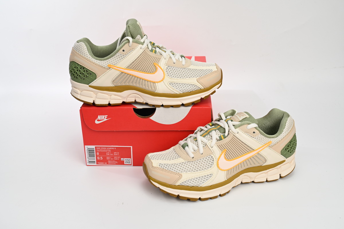 Nike Zoom Vomero 5 Sail Laser Orange Medium Olive FQ6868-181