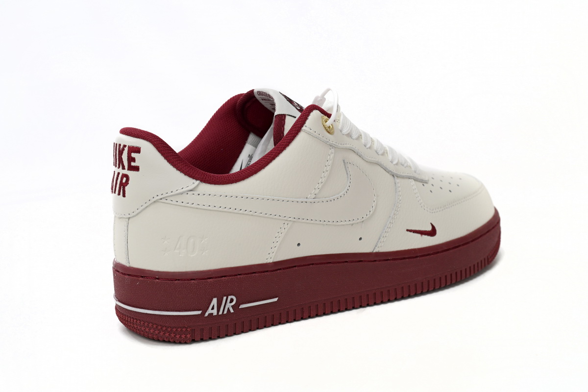 DQ7582-100 Nike Air Force 1’07 Low Beige Red