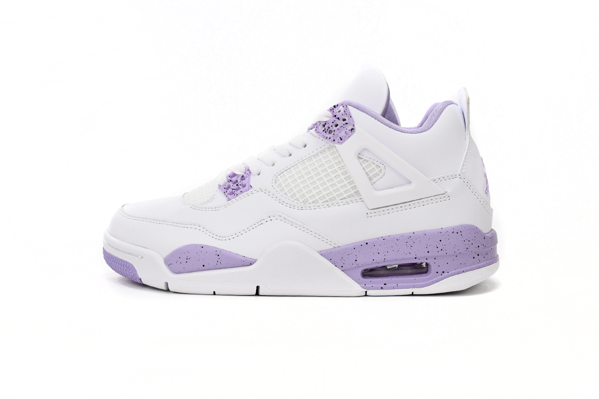 Air Jordan 4 White Purple Oreo