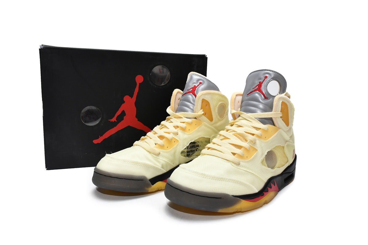 OFF-WHITE X AIR JORDAN 5 RETRO SP ‘SAIL’