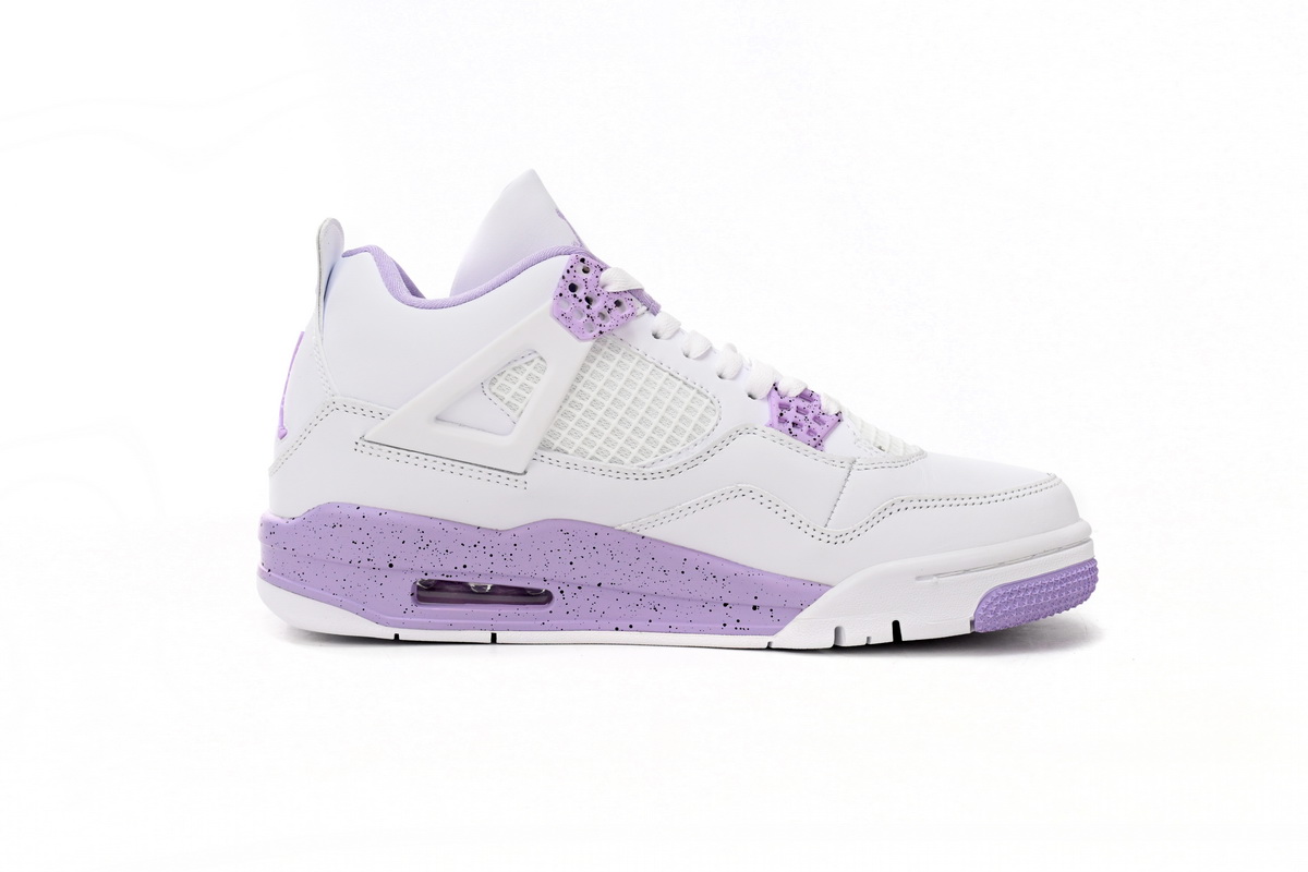 Air Jordan 4 White Purple Oreo