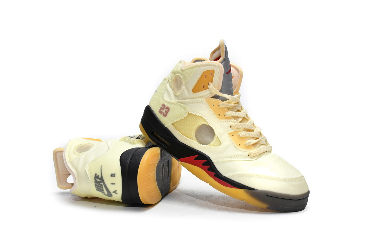 OFF-WHITE X AIR JORDAN 5 RETRO SP ‘SAIL’